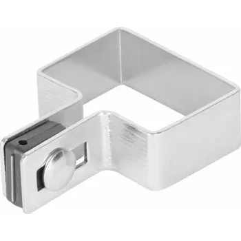Příslušenství pro plot Objímka Strend Pro EUROSTANDARD, 60x40 mm, koncová, pozinkovaná, na hranatý stĺpik