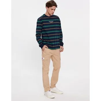 Tommy Jeans Kalhoty z materiálu Austin DM0DM18341 Béžová Slim Fit 36_32