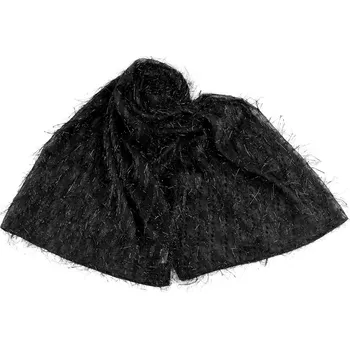 Šála Společenský šifónový šál přes ramena / štola 180x70 cm, barva 3 černá