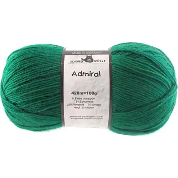 Příze Schoppel Wolle Admiral 6601 Marsgrün (Ponožková příze Admiral 6601 Marsgrün)