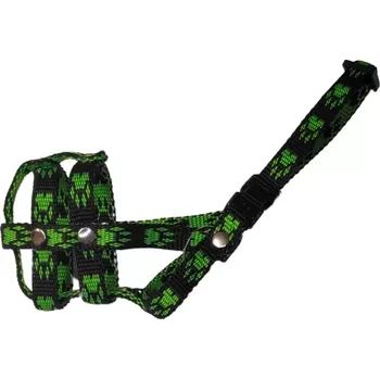 Náhubek pro psa Palkar nylonový náhubek pro psy vel. 0,5 14 cm x 4 cm černo-zelená