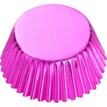 Formička Košíčky na muffiny růžové metalické 50x35mm 1000ks - Cakesicq