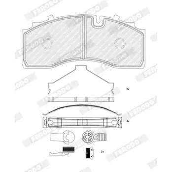 Brzdová destička FERODO Sada brzdových destiček PREMIER FE FCV5209B