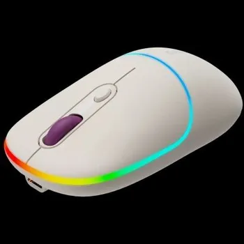 Myš CANYON myš optická bezdrátová MW-22, RGB, 800/1200/1600 dpi, 4 tl, BT+2,4GHz, baterie 650mAh, rice