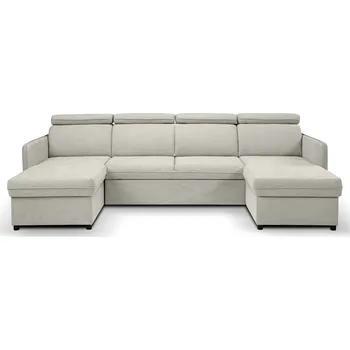 Sedací souprava Rozkládací rohová sedačka BARONA U krémová