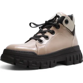 Dámská zimní obuv DÁMSKÉ KOTNÍKOVÉ BOTY WILD 157-500-2I98.45 BÉŽOVÁ Barva: BÉŽOVÁ, Velikost: 38