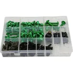 SEFIS sada šroubů do kapot M5 M6 190 ks zelená