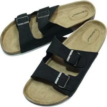 Pánské pantofle Pánské pantofle korkové černé N/M 2242/1