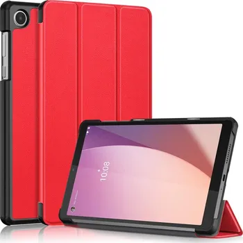 Příslušenství pro tablet Stand zavírací pouzdro na Lenovo Tab M8 4. Gen (2024) - červené