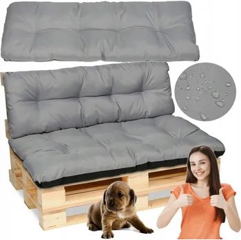 Polštář Polštář 120 x 80 x 10 cm šedý