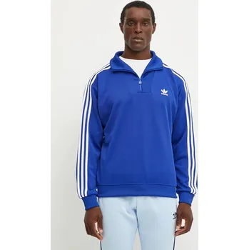 Pánská mikina Mikina adidas Originals pánská, modrá barva, hladká, IX5216 55X, vel. L