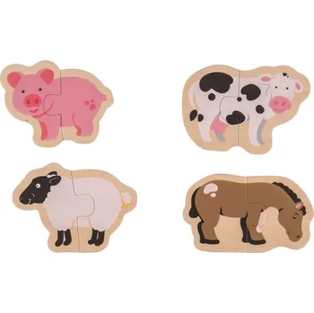Puzzle Bigjigs Toys Easy puzzle Zvířátka z farmy, BJ228