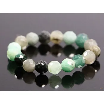 Prsten Magieprirody.cz Prsten Smaragd - 4 mm fazetované kuličky #62 - z přírodních kamenů