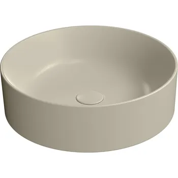 KUBE X keramické umyvadlo na desku, průměr 45cm, creta mat