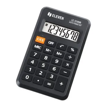 Kancelářská technika Eleven Kalkulačka LC310NR, černá, kapesní, osmimístná