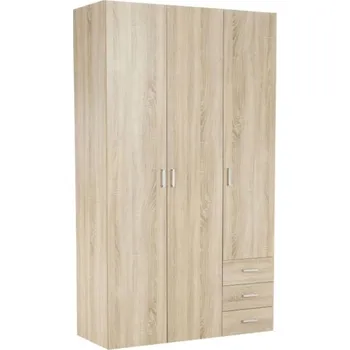 Šatní skříň Skříň Gwen 3 Bílá lesk