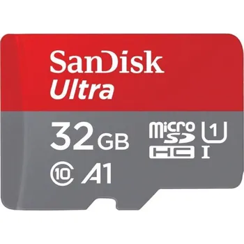 Paměťová karta SanDisk MicroSDHC karta 32GB Ultra (120MB/s, A1 Class 10 UHS-I, Android - Tablet Packaging, Memory Zone App) + adaptér