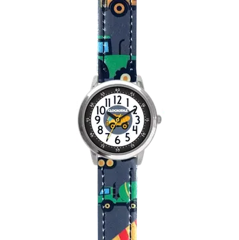 Hodinky CLOCKODILE Náramkové svítící modré chlapecké dětské hodinky BAGRY CWB0090