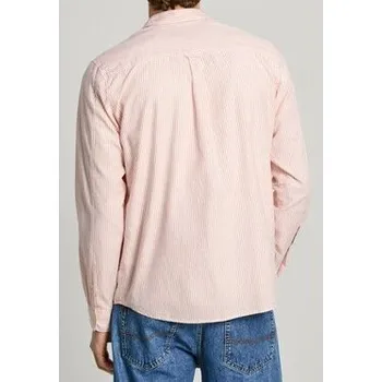 Pánská móda Pepe Jeans Košile PM308563 155 Oranžová Regular Fit XL