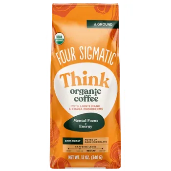 Káva Four Sigmatic Think Organic Coffee with Lion's Mane & Chaga Mushrooms mlétá 340 g