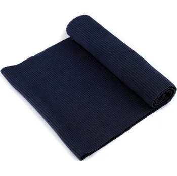 Elastický náplet žebrovaný 15x80 cm - 7 (104) modrá temná