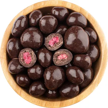 Sušená potravina Vital Country Lyofilizované maliny v hořké čokoládě 500 g