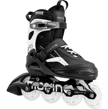 Kolečkové brusle Kolečkové LED brusle Movino Cruzer B3 - bílé, 34-37