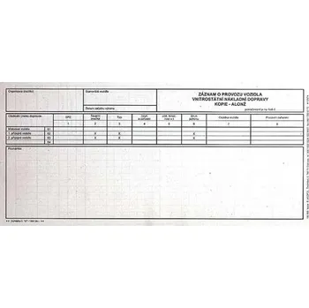 Tiskopis Kopie k puťovce - alonž A4 2/3 recy 5 listů