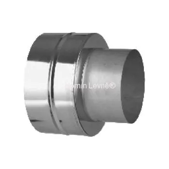 Komín Přechodka nerez komín 150/25mm izolovaný/jednovrstvý vývod 130 mm