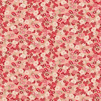 MAKOWER UK Látka bavlna v metráži se zlatým efektem 046R