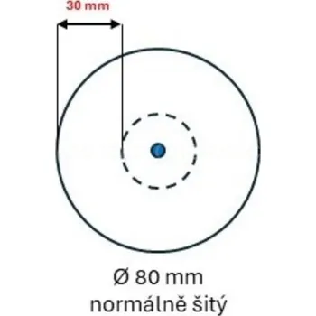 Lešticí kotouč Leštící kotouč Molino 330 rozměr 80x20 - otvor (varianty), Molino 330, 80x20 - otvor 8, normálně šitý