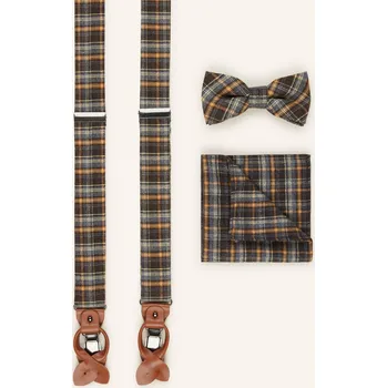 Kšandy Prince Bowtie Pánská Sada: Šle, Motýlek A Kapesníček Do...