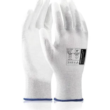 Pracovní rukavice ARDON Rukavice EPA TOUCH ESD, polomáčené A8210/V1-06 6 pro výdejní automaty Šedá odstíny