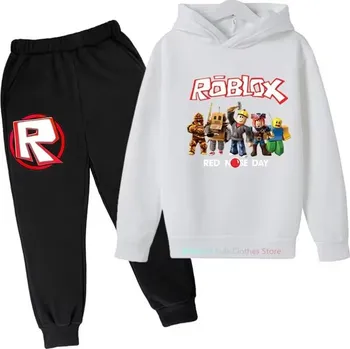 ROBLOX dětská tepláková souprava mix barev (potisk 2) Barva: bílo-černá, Velikost: 150