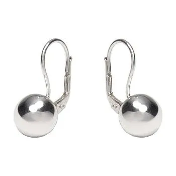 Náušnice Stříbrné náušnice koule 1cm