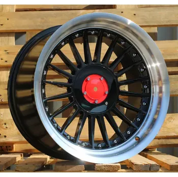 Alu kolo Alu kola Racing Line 7307R, 17x9 5x120 ET15, černá + leštěný límec