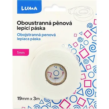Lepicí páska Lepící páska oboustranná montážní 19mm x 3m