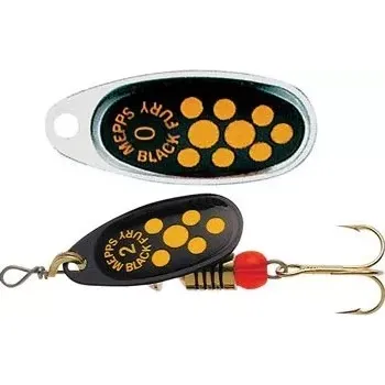 Umělá nástraha MEPPS Black Fury stříbrná/žlutá - vel. 1