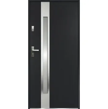 Vchodové dveře Kovové vchodové dveře S68 Ariadna 80L antracit otevírání dovnitř