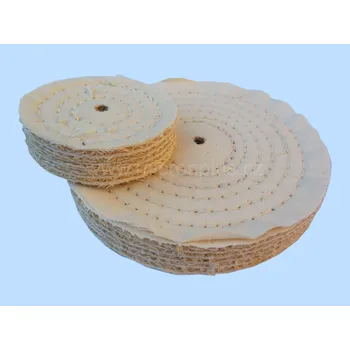 Brusný kotouč Leštící kotouč Sisal/bavlna rozměr 250x20x otvor (varianty), Sisal/bavlna 250x20 - otvor 8, hustě šitý