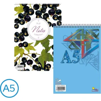 Sešit Blok spirála hlava A5 bílý 15070