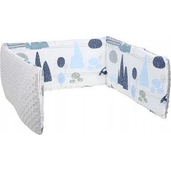 Prostěradlo CHRÁNIČ DO POSTÝLKY MINKY 120x60 NA PŘÍČKY 180x30cm BABYMAM