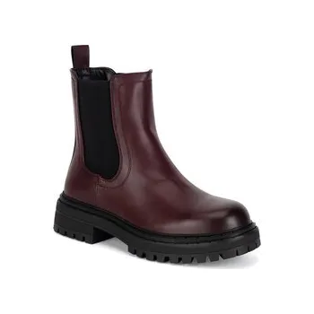 Dámské kozačky Polokozačky Jenny Fairy HY60208-1 Bordó 36