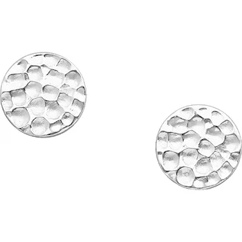 Náušnice Prstýnkárna DIDI Stříbrné náušnice - puzetky, tepané Kolečko AG925 ≤ 0,5 g