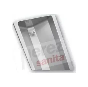 Umyvadlo AUL 05.1 nerezový umývací žlab AZP 1250 mm (závěsný s kulatými vnitřními rohy)