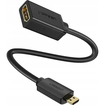 Video kabel UGREEN ADAPTÉR KABEL PŘEVODNÍK MICRO HDMI NA HDMI 4K 2K ULTRA HD 20CM