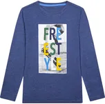 Chlapecké tričko - Wolf S2232B, tmavě modrý melír Barva: Modrá, Velikost: 116