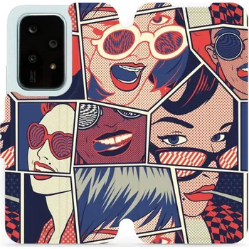 Pouzdro na mobilní telefon Flipové pouzdro Mobiwear - Honor 200 Lite - VP18P Komiks (Knížkové flip pouzdro, obal, kryt na mobil Honor 200 Lite - VP18P Komiks, materiál Umělá kůže + TPU - ochrana 360°, stojánek, silikonová vanička, magnetické zavírání)