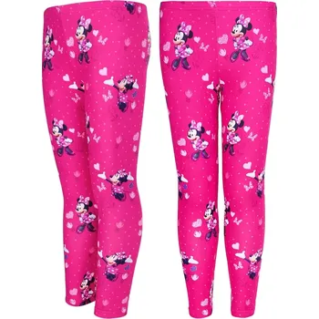 Dívčí legíny Dětské dívčí legíny Setino Minnie tmavě růžové