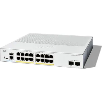Síťový prvek Cisco Catalyst switch C1200-16P-2G (16xGbE,2xSFP,16xPoE+,120W,fanless)